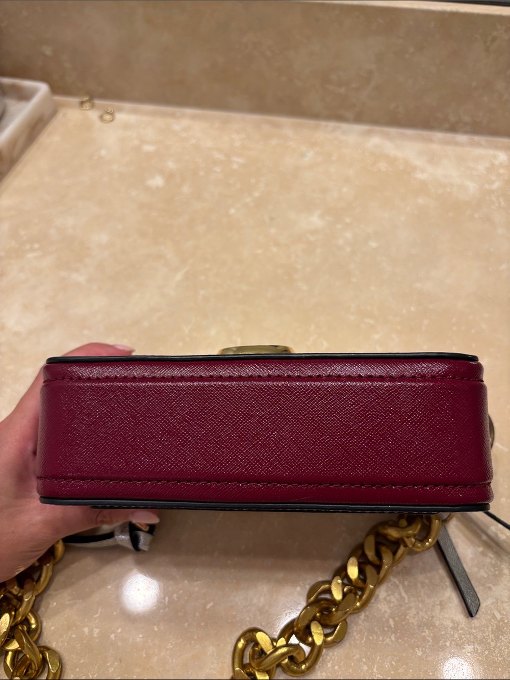 Marc Jacobs Snapshot Metallic Gold Colorblock Crossbody Bag - Picture 6 of 8